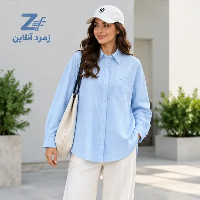 شومیز بلند زنانه، پیراهن کتان زنانه، شومیز کتان، خرید شومیز کتان، شومیز زنانه شیک، لباس روزمره زنان
