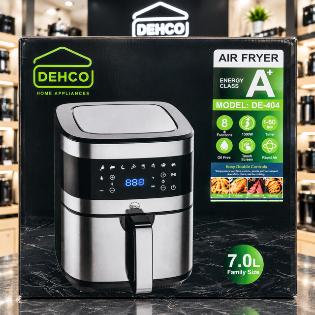 سرخ کن بدون روغن دکو 7 لیتری مدل DE-404 | خرید سرخ کن رژیمی DEHCO