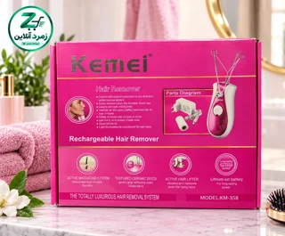 اپیلاتور کیمی, دستگاه موبر صورت, موکن شارژی, موبر نخ‌دار, خرید اپیلاتور, قیمت دستگاه موبر, Kemei