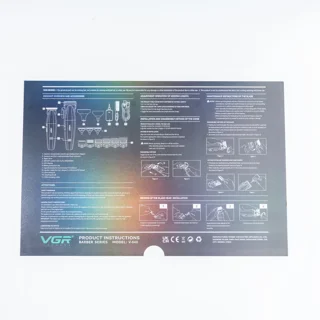 ست ماشین اصلاح سر و صورت VGR V-640 با تیغه سرامیکی و ۹ شانه متنوع